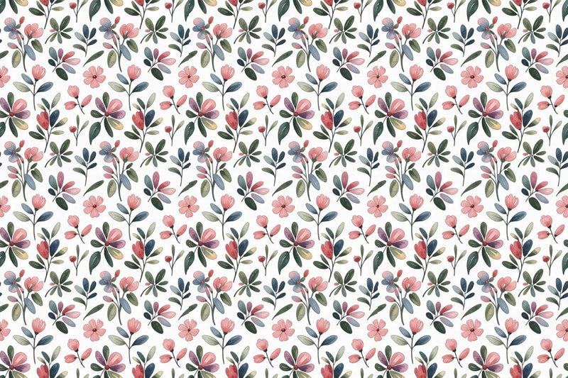Soft Watercolor Flowers Seamless Papers - CraftNest - Digital Crafting and Art