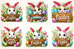 Easter Wooden Sign Clipart Bundle - CraftNest - Digital Crafting and Art