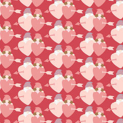 Valentines Day Gnome Seamless Digital Paper - CraftNest - Digital Crafting and Art