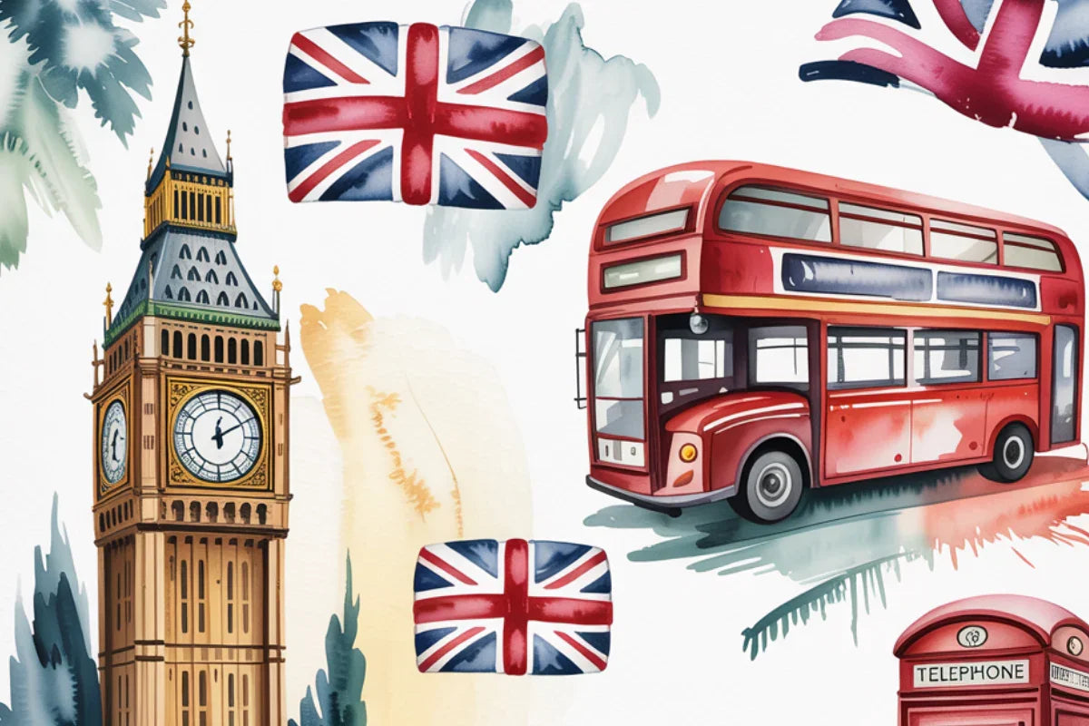 British Vibes Background Papers - CraftNest - Digital Crafting and Art