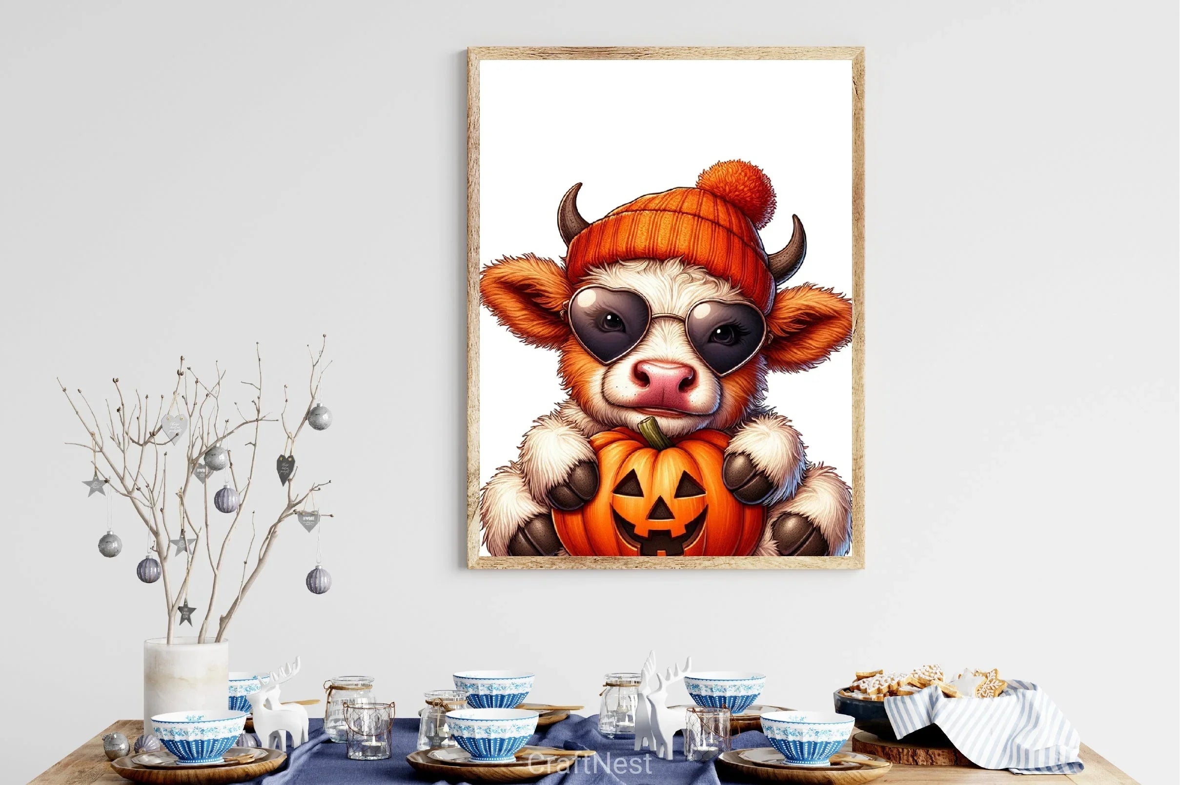 Baby Cow Halloween Clipart Bundle - CraftNest - Digital Crafting and Art