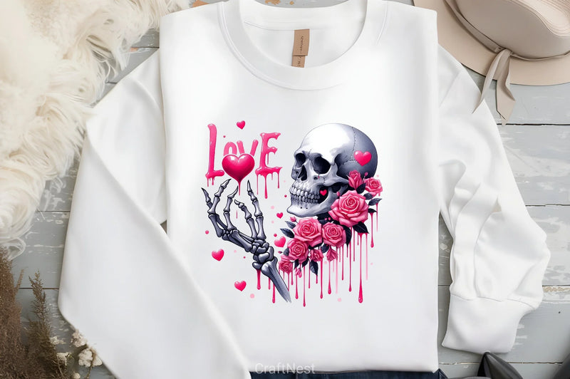 Valentine Skeleton Clipart Bundle 1 - CraftNest - Digital Crafting and Art