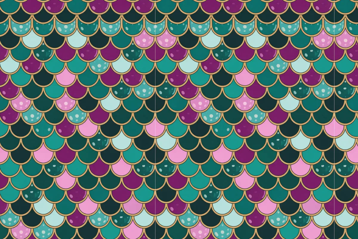 Mermaid Sequin Scales Seamless Papers - CraftNest - Digital Crafting and Art