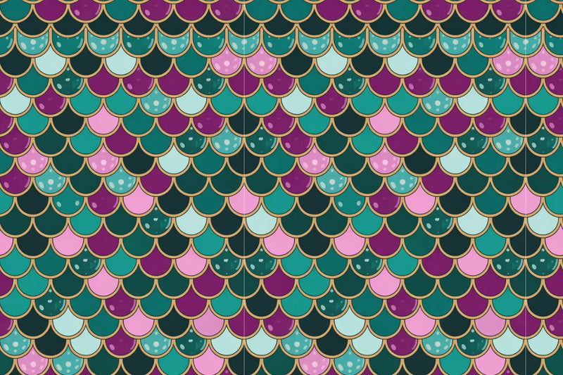Mermaid Sequin Scales Seamless Papers - CraftNest - Digital Crafting and Art