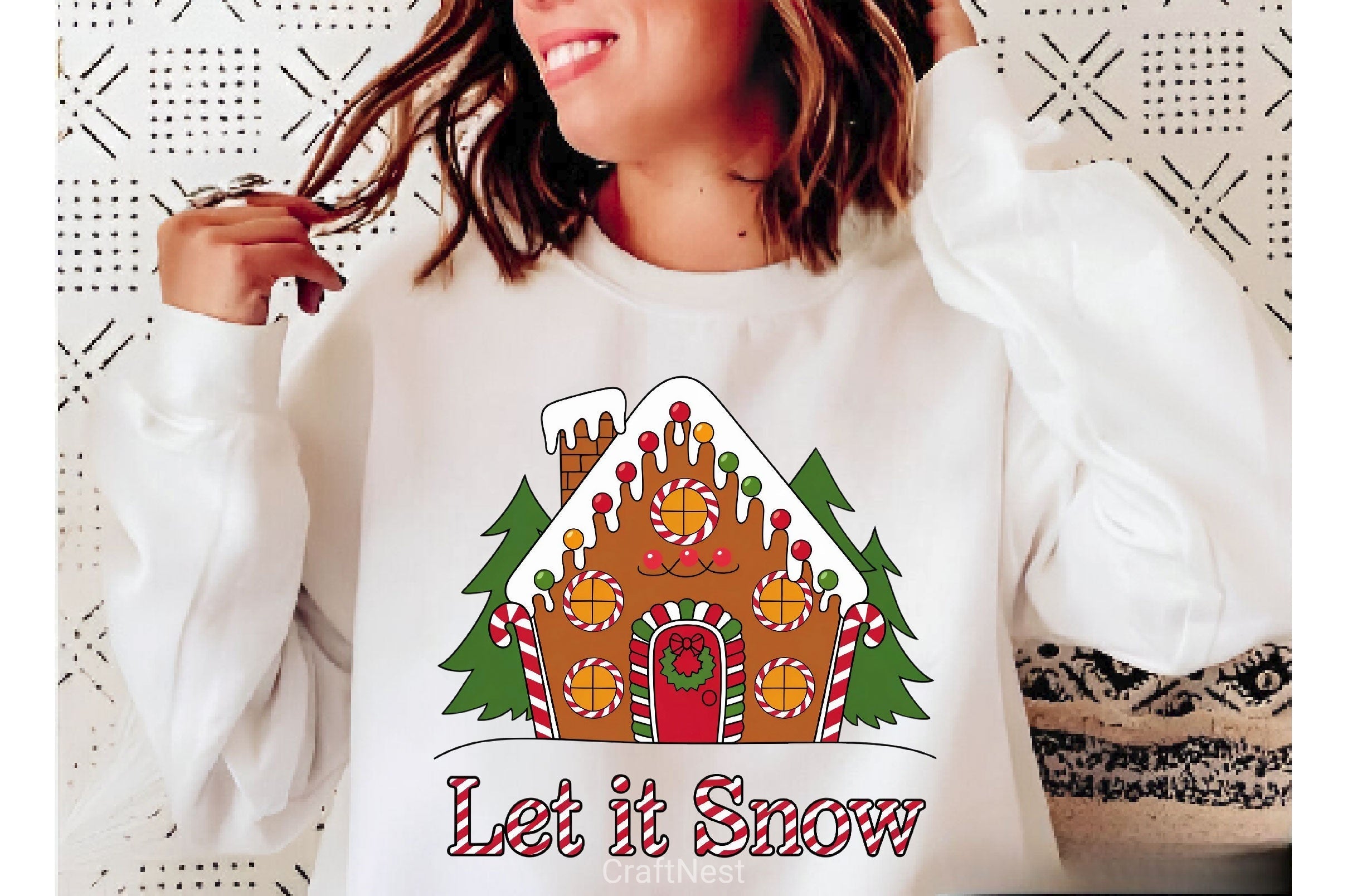Let It Snow Vintage Christmas Clipart Bundle