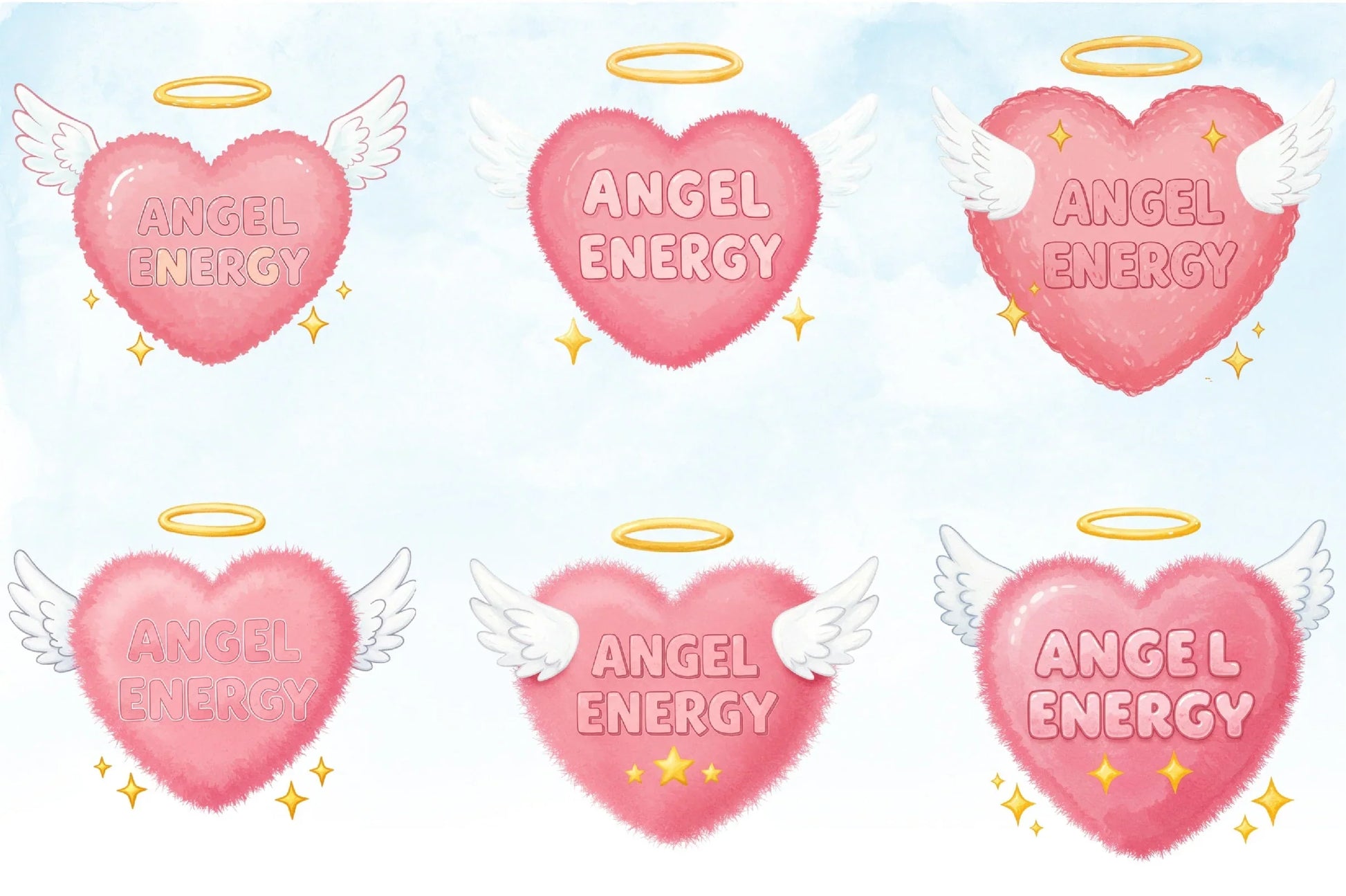 Heart Angel Wings Clipart Bundle - CraftNest - Digital Crafting and Art