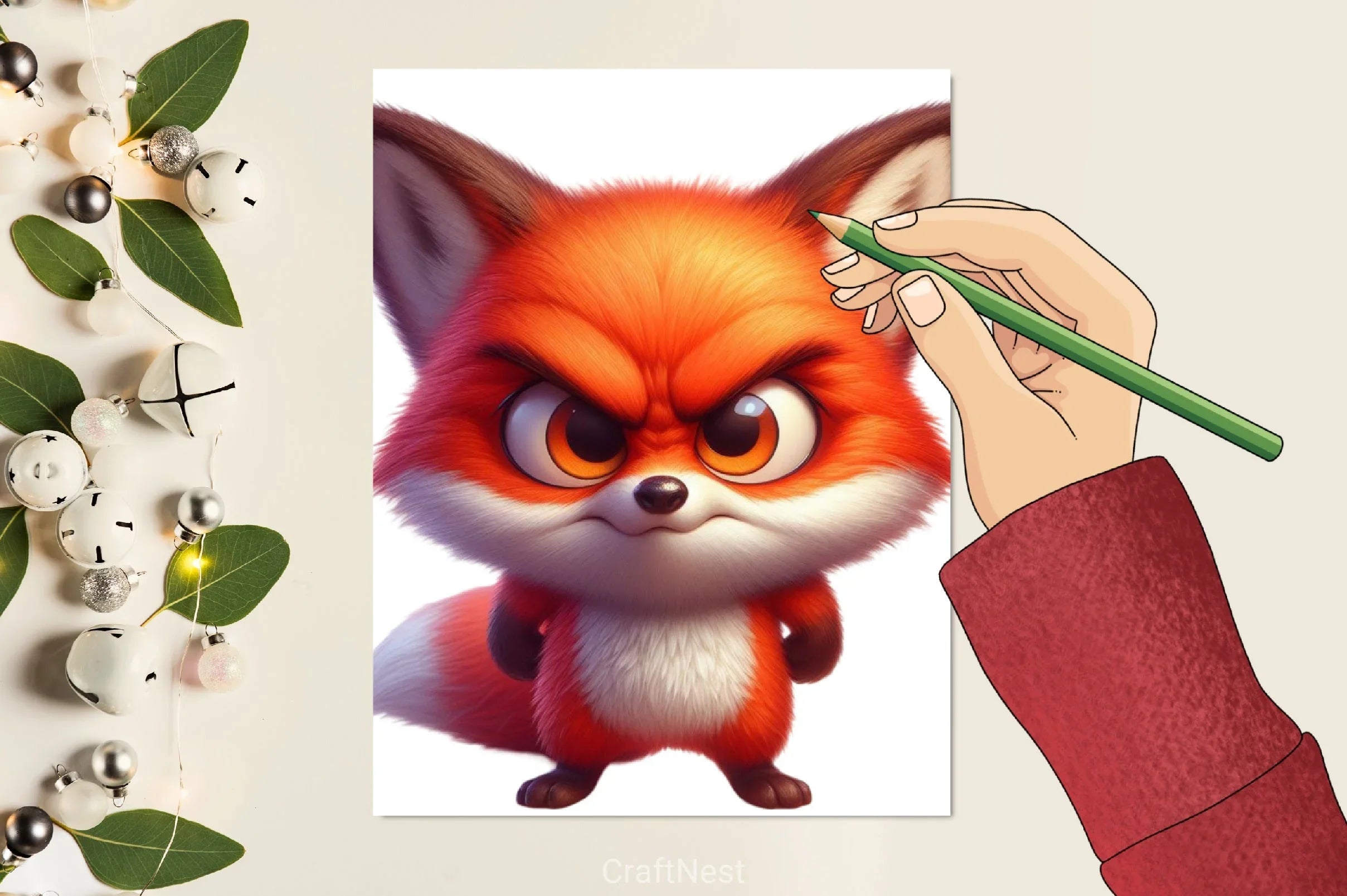 Angry Fox Clipart Bundle - CraftNest - Digital Crafting and Art