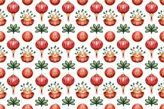 Chinese New Year Seamless Papers - CraftNest - Digital Crafting and Art