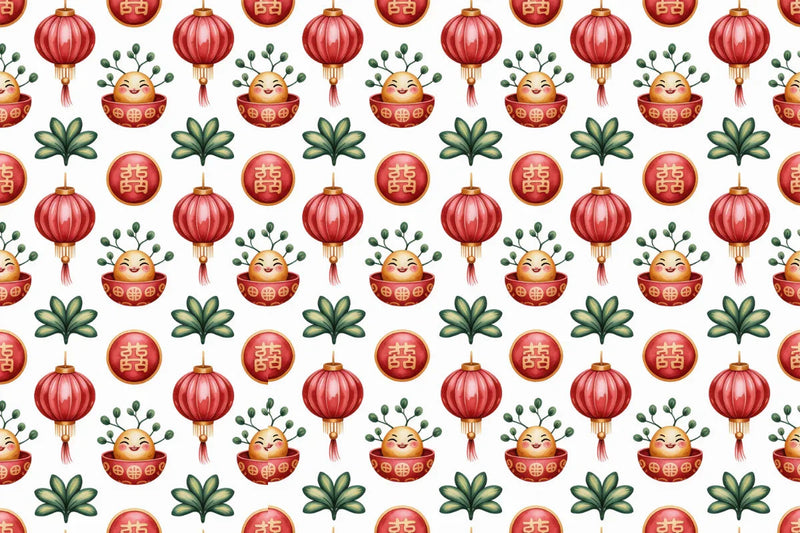 Chinese New Year Seamless Papers - CraftNest - Digital Crafting and Art