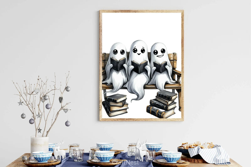 Halloween Ghost Book Clipart Bundle - CraftNest - Digital Crafting and Art