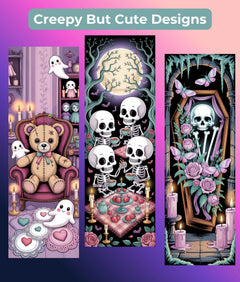 Creepy Cute Bookmark Bundle - Junk Journals Collection - CraftNest - Digital Crafting and Art