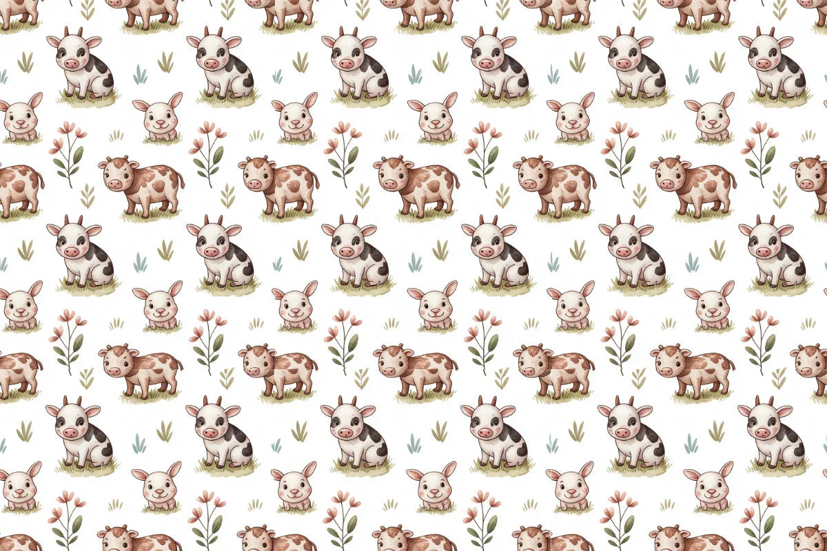 Cute Creatures Seamless Papers - CraftNest - Digital Crafting and Art