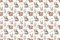 Cute Creatures Seamless Papers - CraftNest - Digital Crafting and Art