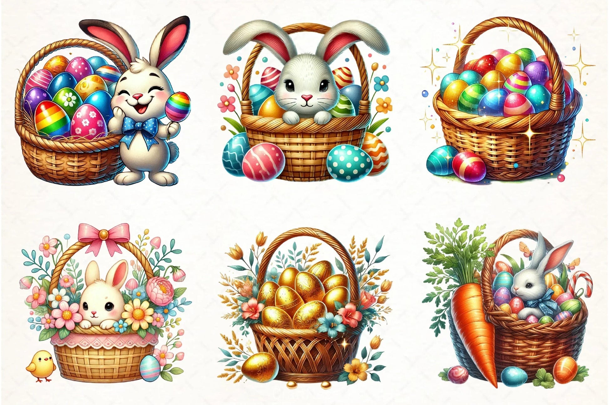 Easter Basket Clipart Bundle - CraftNest - Digital Crafting and Art
