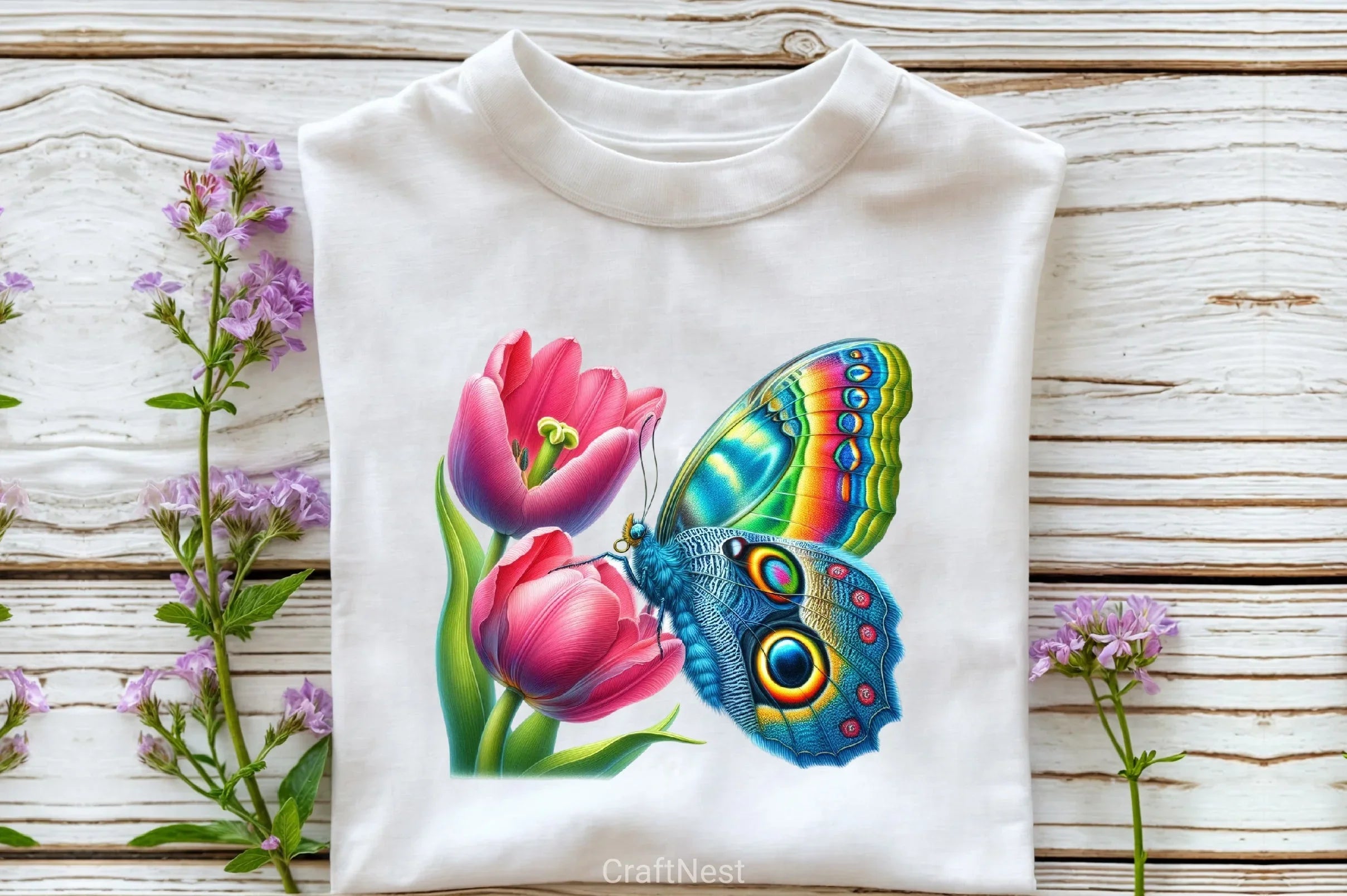 Spring Flower & Butterfly Clipart Bundle - CraftNest - Digital Crafting and Art