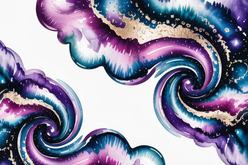 Galaxy Watercolor Background Papers - CraftNest - Digital Crafting and Art