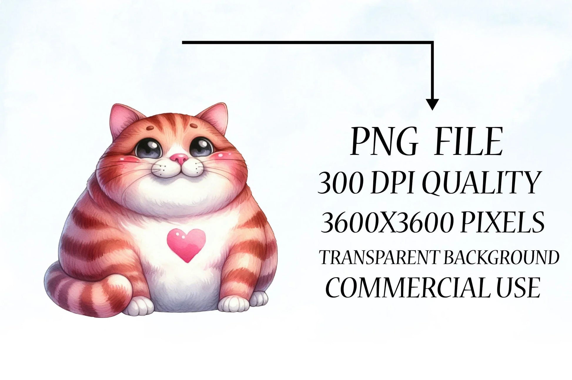 Valentine's Fat Cat Clipart Bundle - CraftNest - Digital Crafting and Art