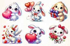 Valentine's Bunny Clipart Bundle 2 - CraftNest - Digital Crafting and Art