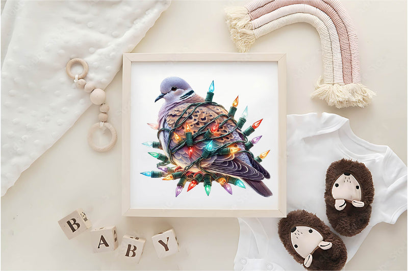 Christmas European Turtle Dove Clipart Bundle - CraftNest - Digital Crafting and Art