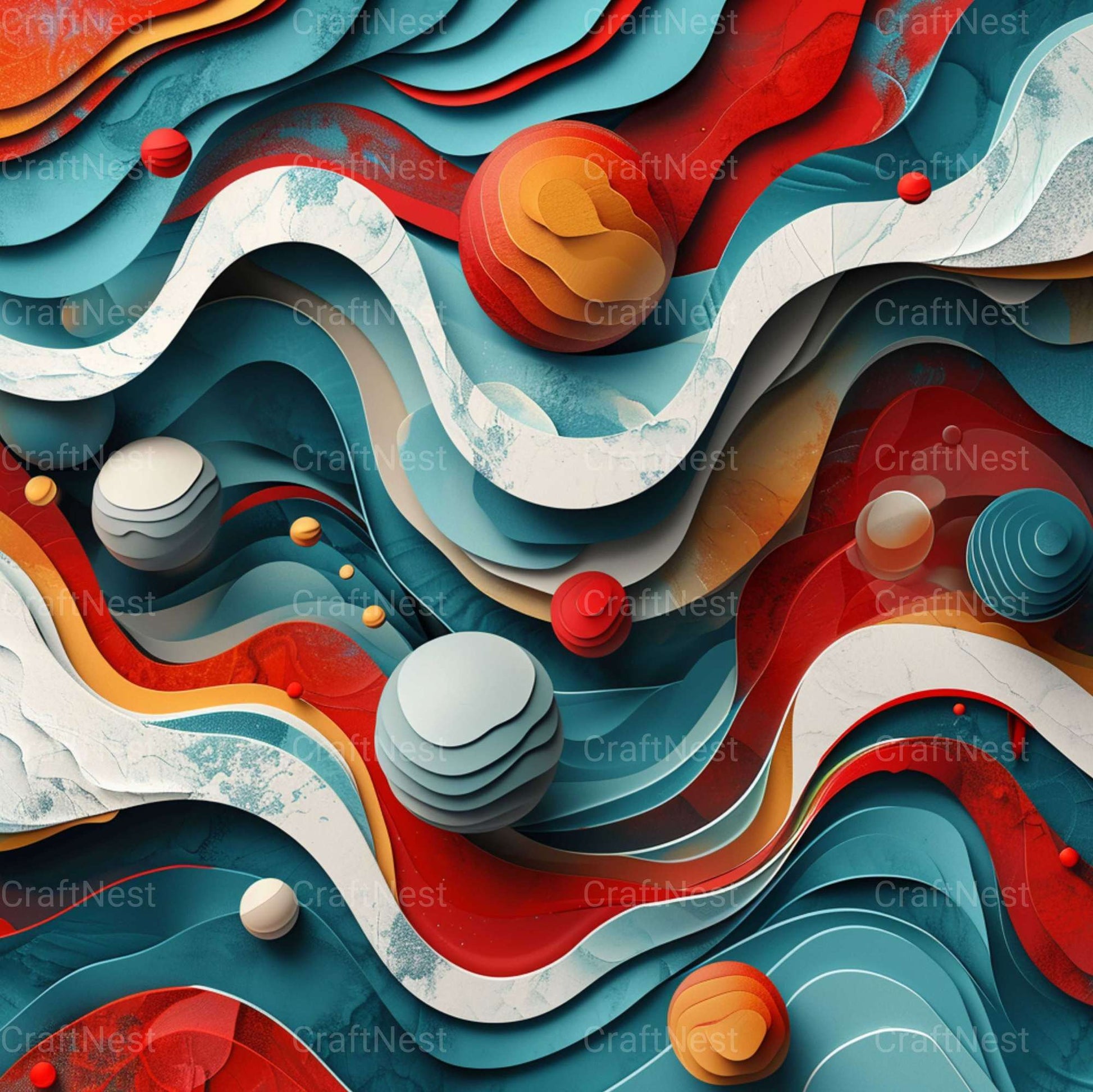 Geometric Flow Textures - CraftNest - Digital Crafting and Art
