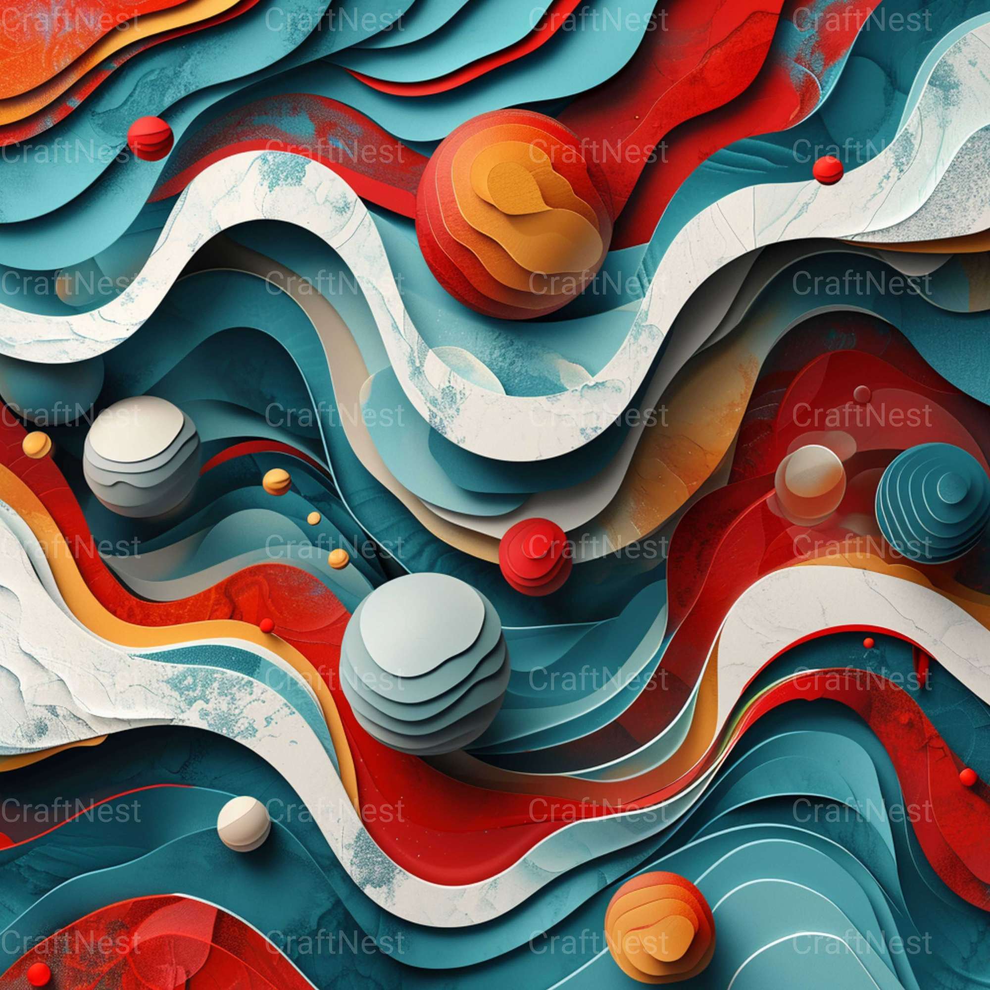 Geometric Flow Textures - CraftNest - Digital Crafting and Art