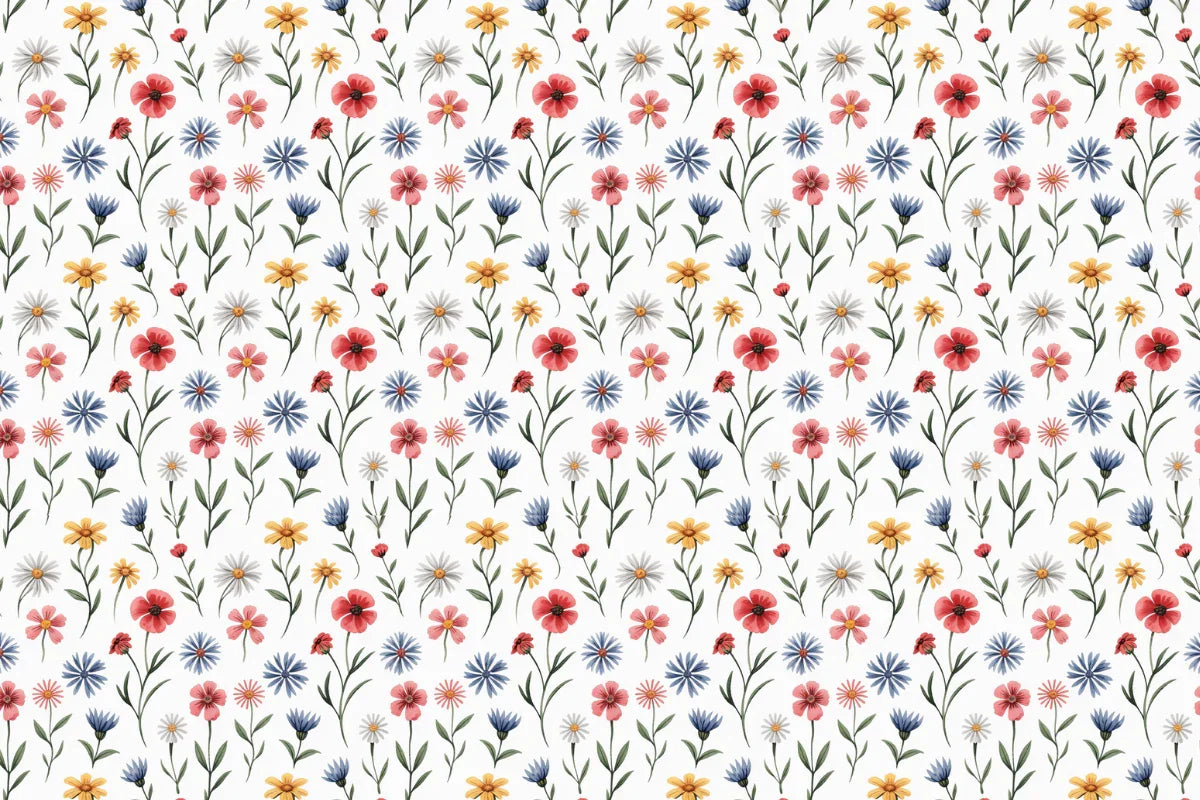Wildflower Meadow Mix Seamless Papers - CraftNest - Digital Crafting and Art