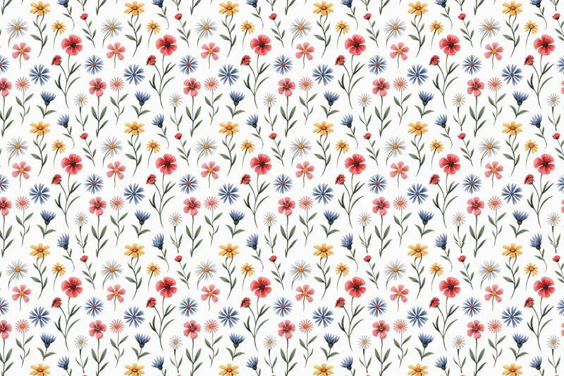 Wildflower Meadow Mix Seamless Papers - CraftNest - Digital Crafting and Art