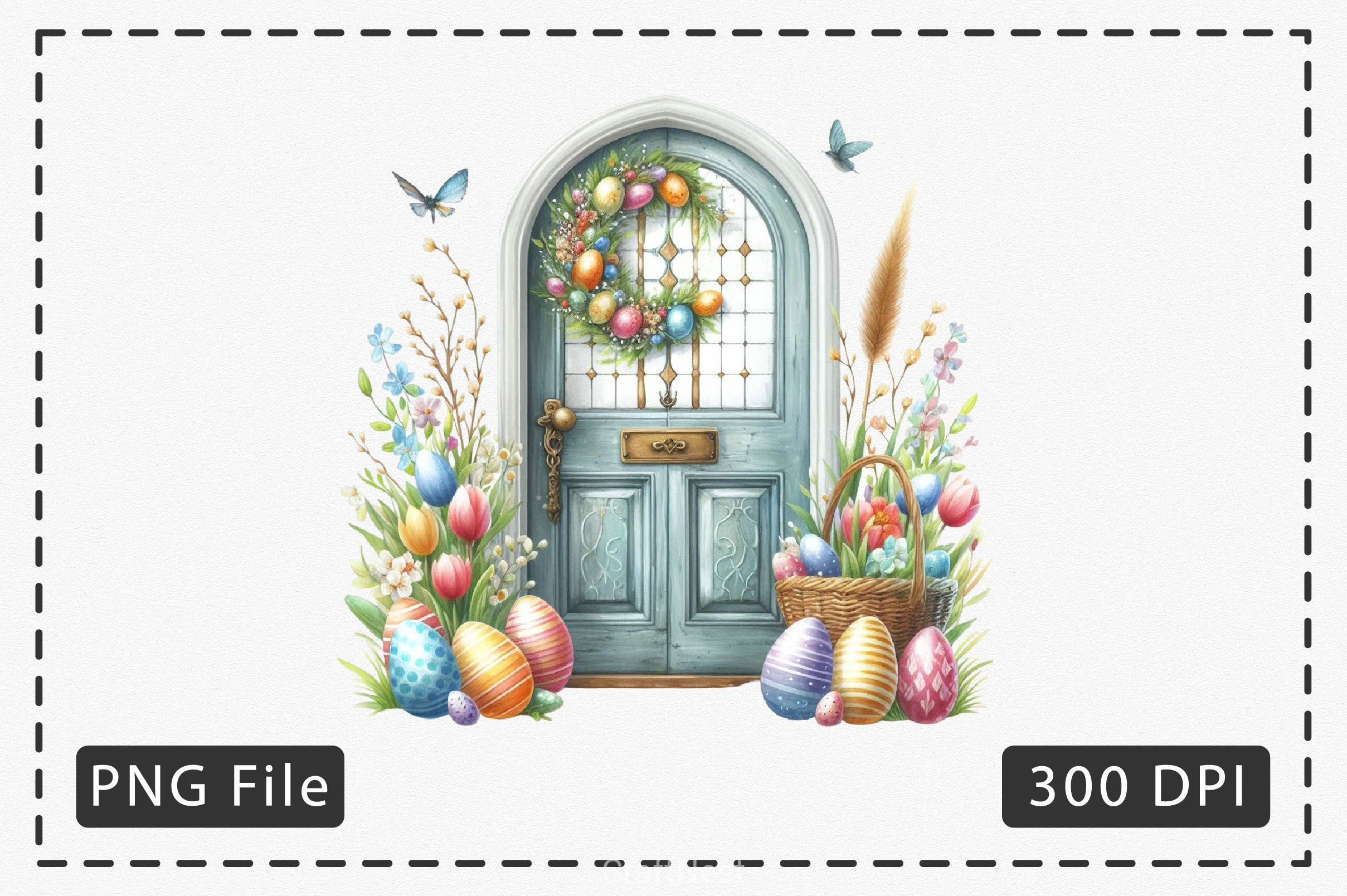 Easter Doors Clipart Bundle