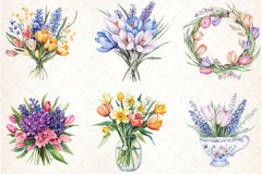 Spring Flowers Clipart Bundle 7 - CraftNest - Digital Crafting and Art