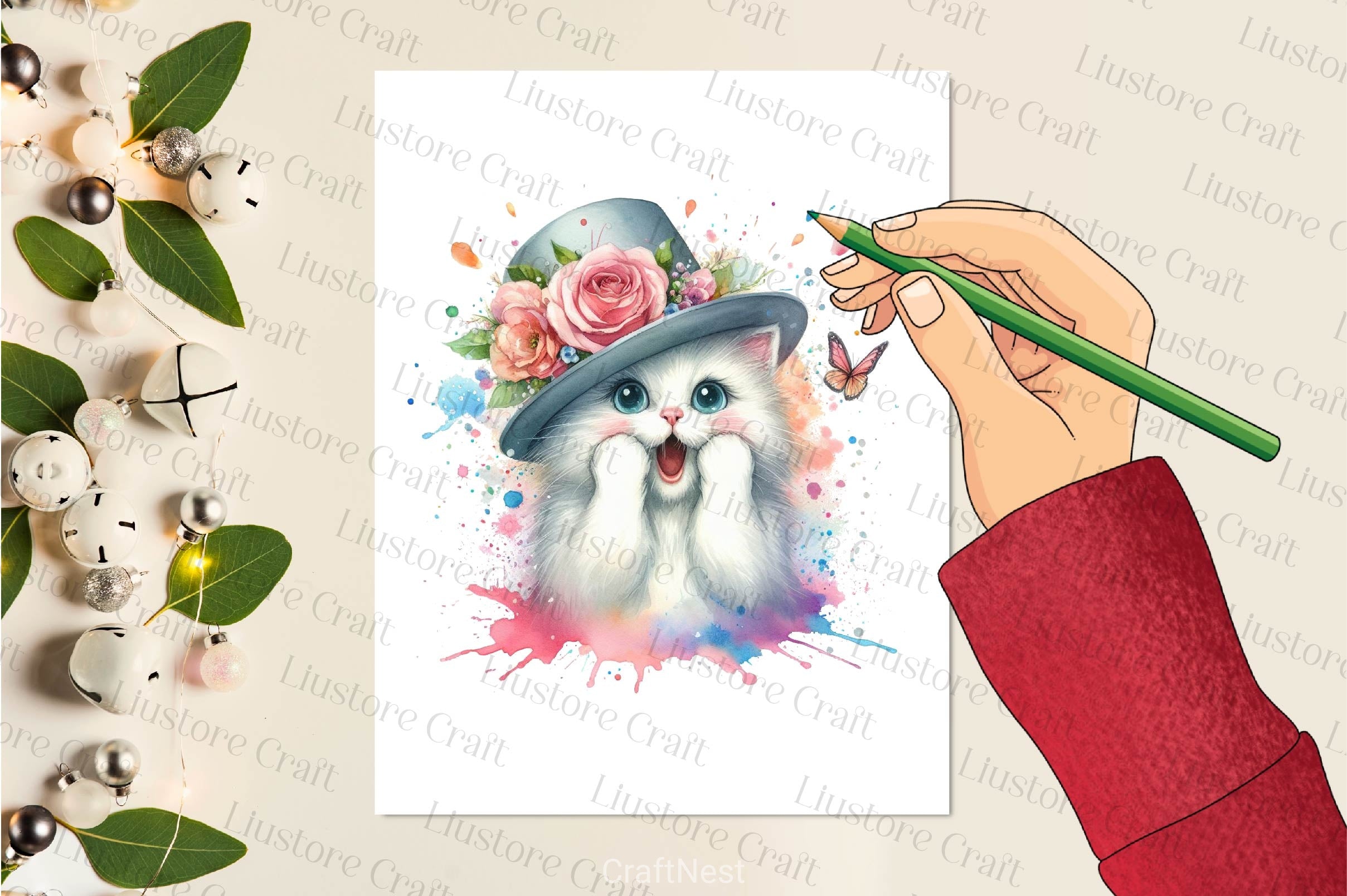 Surprise Cat Clipart Bundle