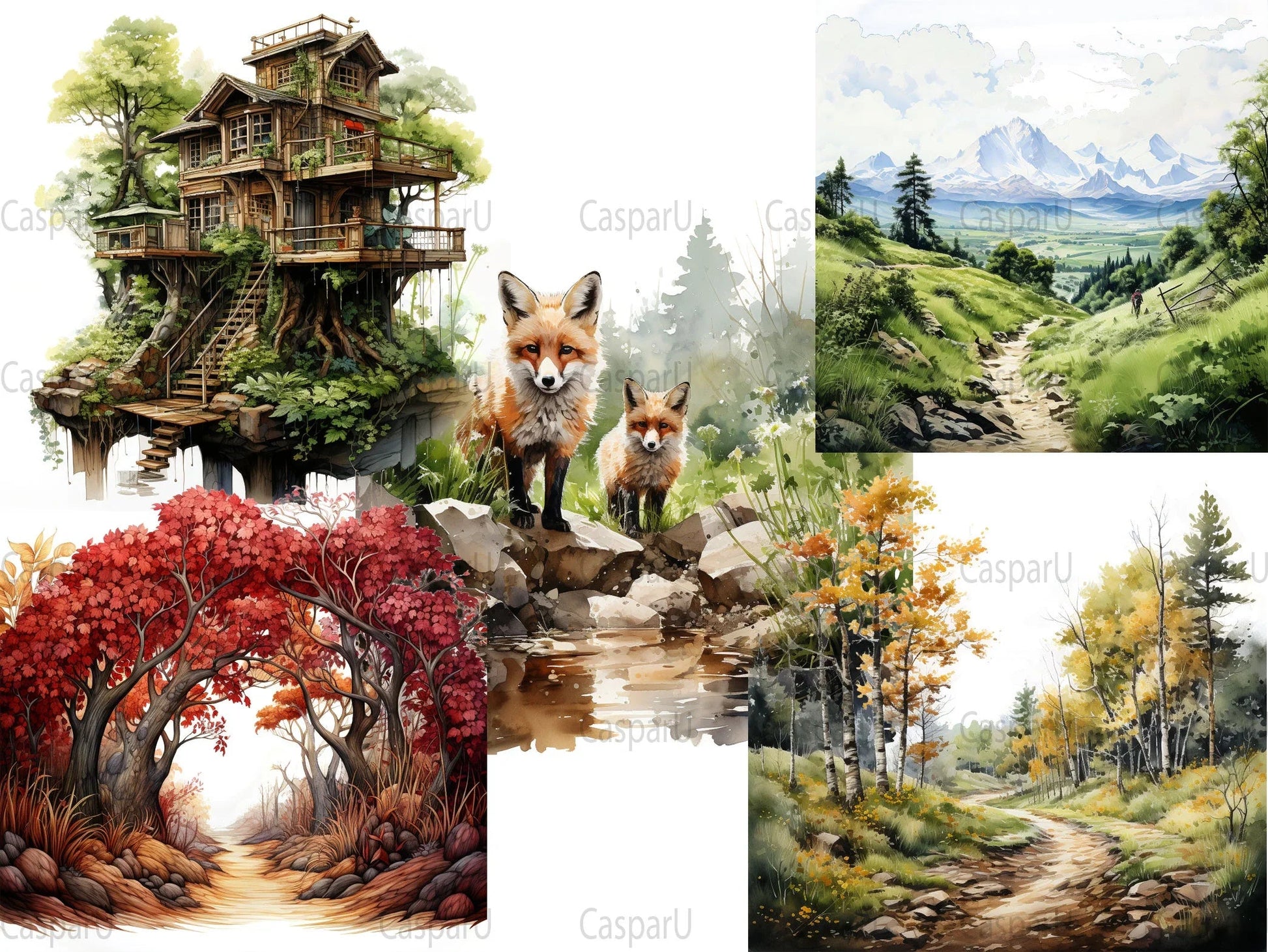 Nature Walks Clipart - CraftNest