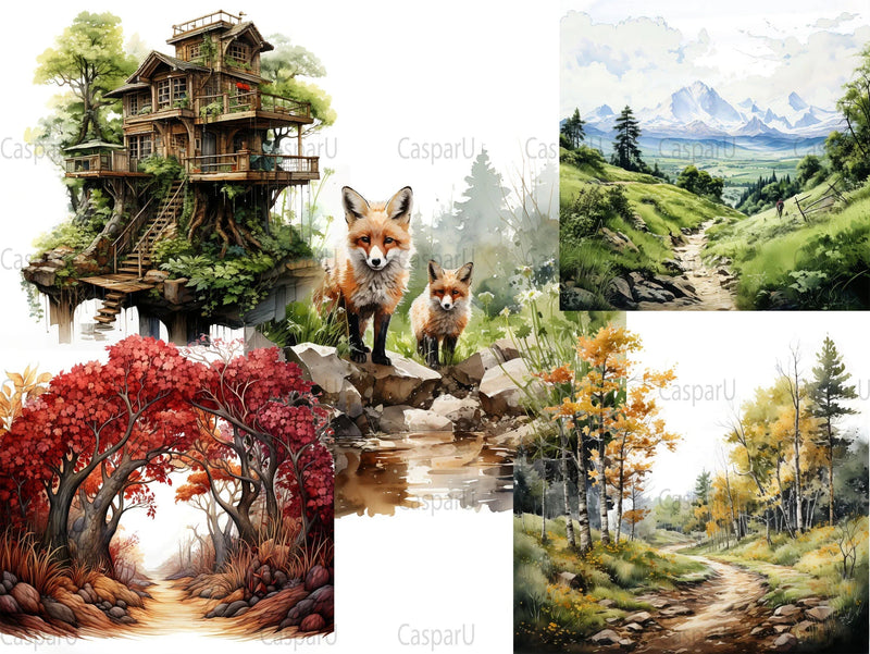 Nature Walks Clipart - CraftNest
