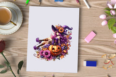 Halloween Witch Girl Clipart Bundle 2 - CraftNest - Digital Crafting and Art