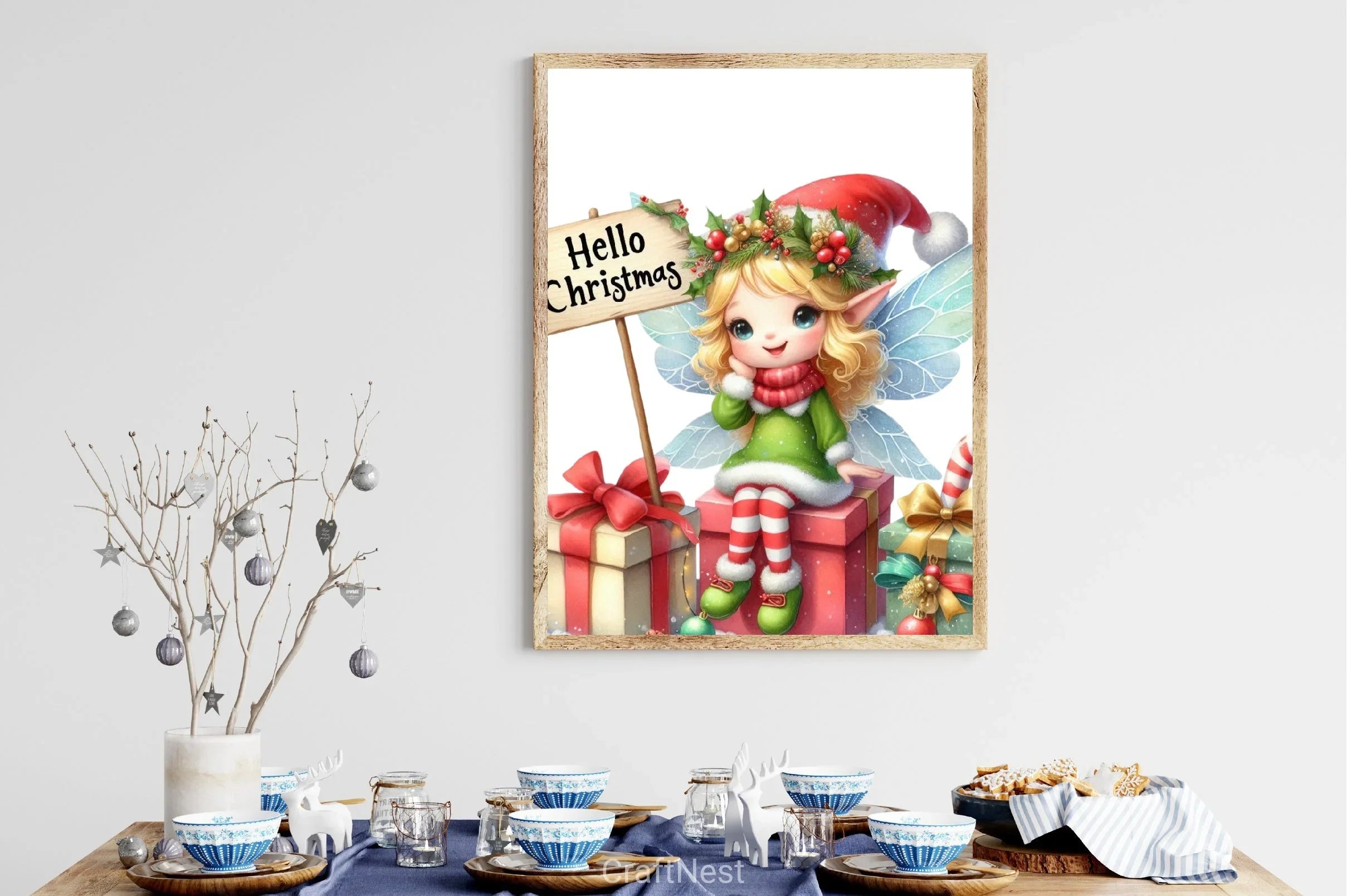 Christmas Fairy Clipart Bundle - CraftNest - Digital Crafting and Art