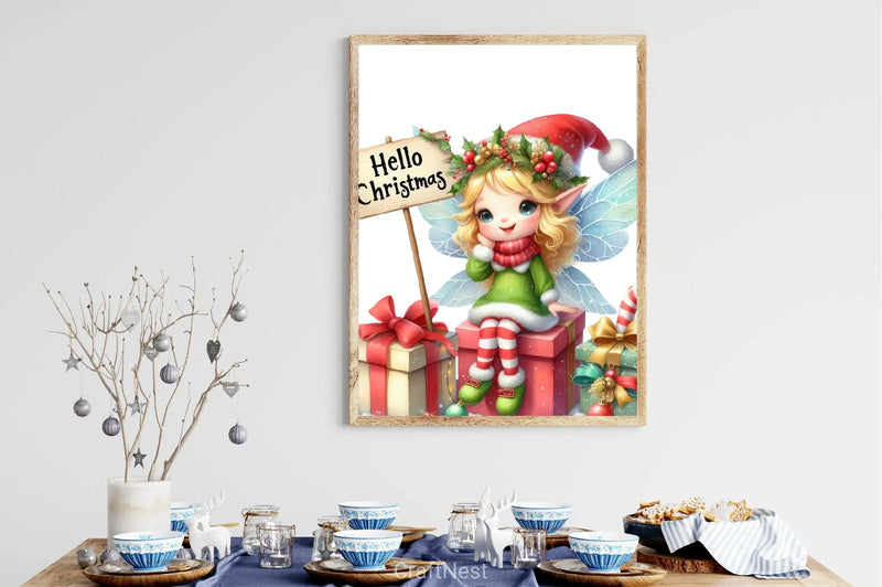 Christmas Fairy Clipart Bundle - CraftNest - Digital Crafting and Art