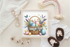 Floral Easter Baskets Clipart Bundle - CraftNest - Digital Crafting and Art