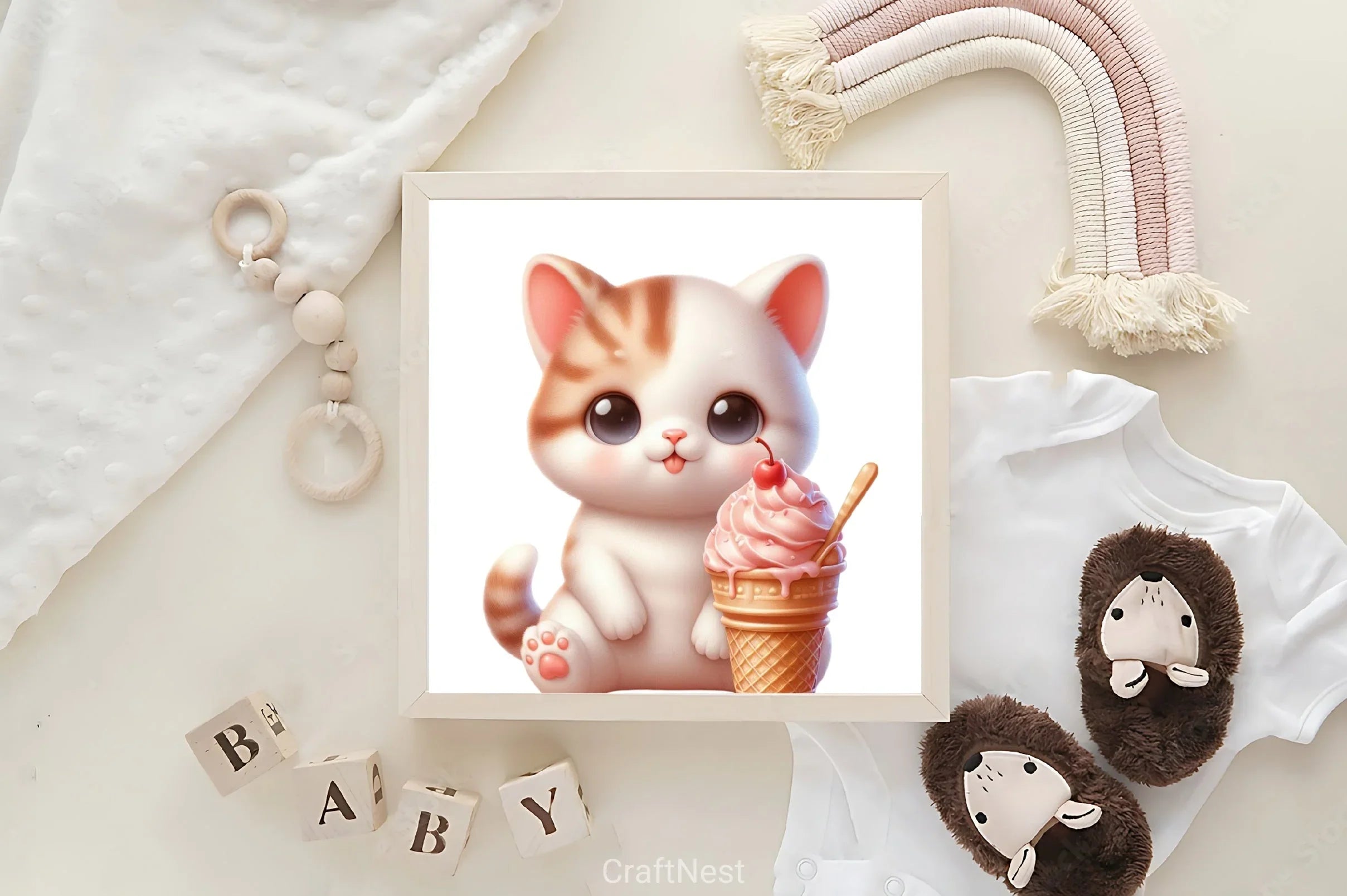 Animals Ice Cream Clipart Bundle - CraftNest - Digital Crafting and Art