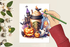 Halloween Coffee Clipart Bundle - CraftNest - Digital Crafting and Art