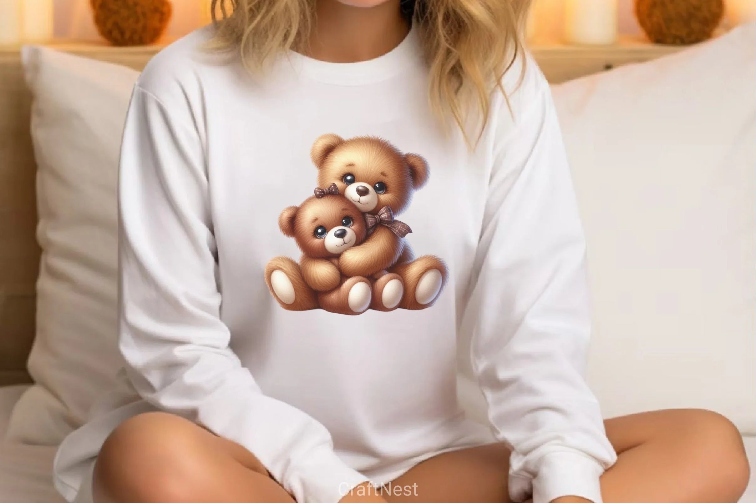 Teddy Bear Couple Clipart Bundle - CraftNest - Digital Crafting and Art