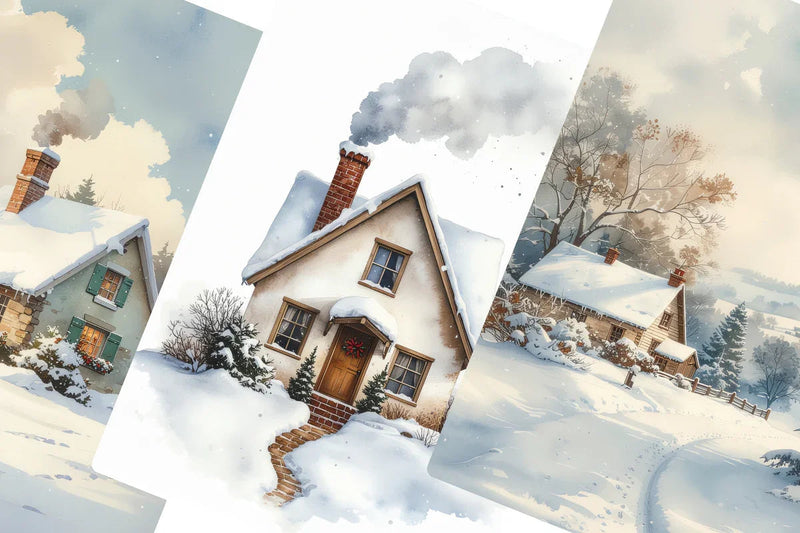 Cosy Winter Junk Journal Papers - CraftNest - Digital Crafting and Art
