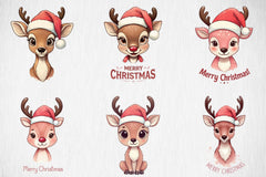 Reindeer Christmas Clipart Bundle - CraftNest - Digital Crafting and Art