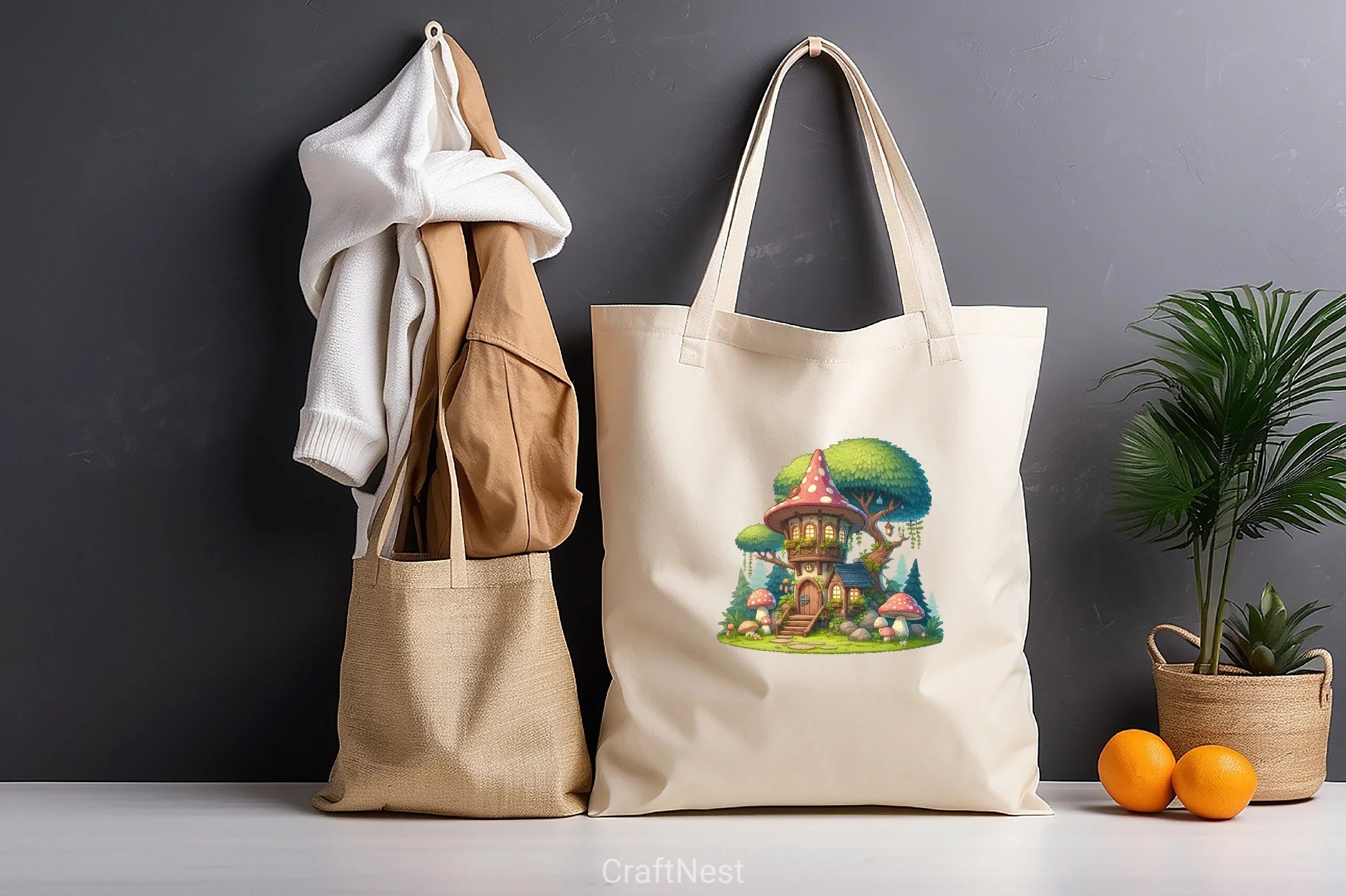 Mushroom House Clipart Bundle 2 - CraftNest - Digital Crafting and Art