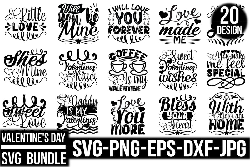 Valentine SVG Bundle for Crafting - CraftNest - Digital Crafting and Art