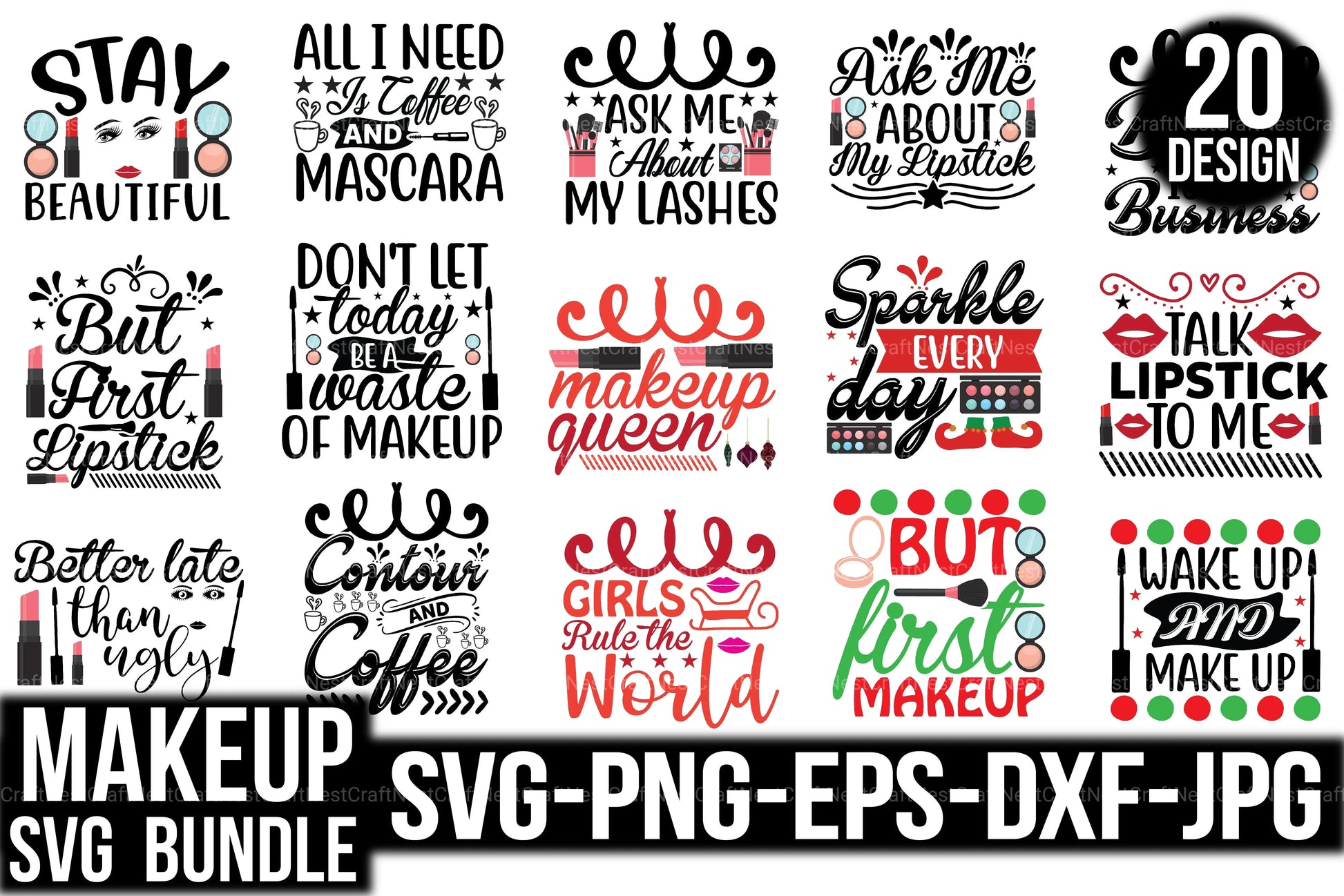 Makeup Design Bundle - CraftNest - Digital Crafting and Art