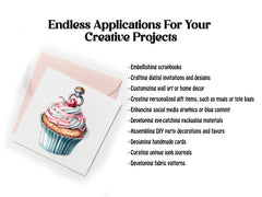 Vintage Cupcakes Clipart - CraftNest