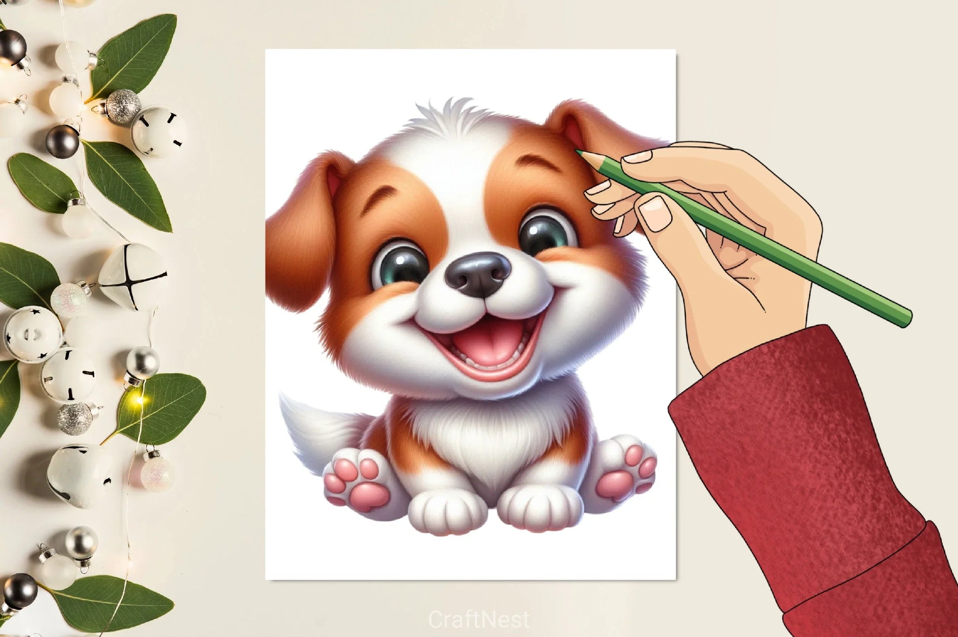 Cute Puppy Clipart Bundle 1 - CraftNest - Digital Crafting and Art