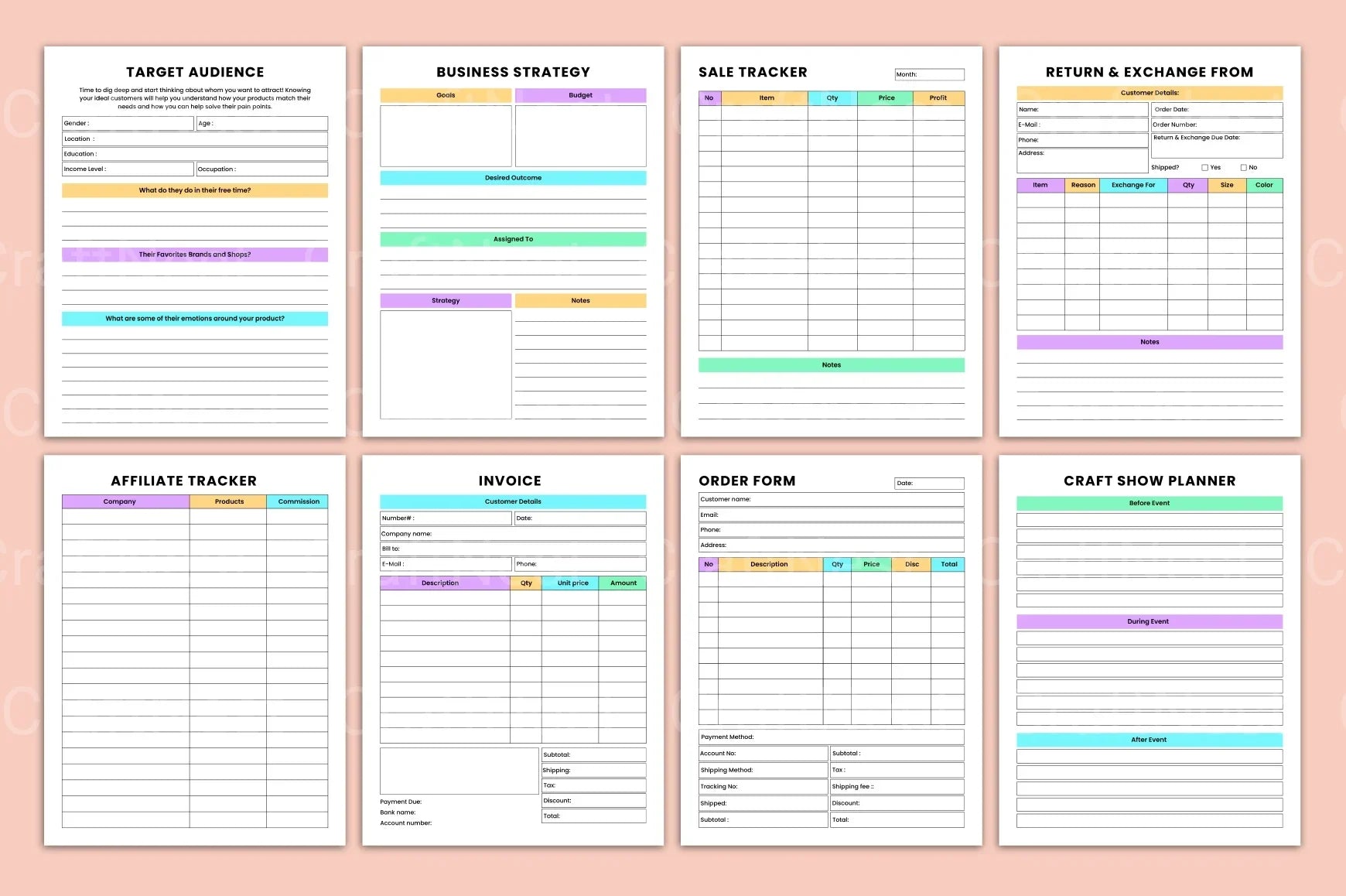 Craft Business Organizer for Efficient Management - CraftNest - Digital Crafting and Art