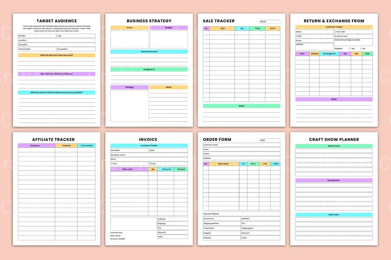 Craft Business Organizer for Efficient Management - CraftNest - Digital Crafting and Art