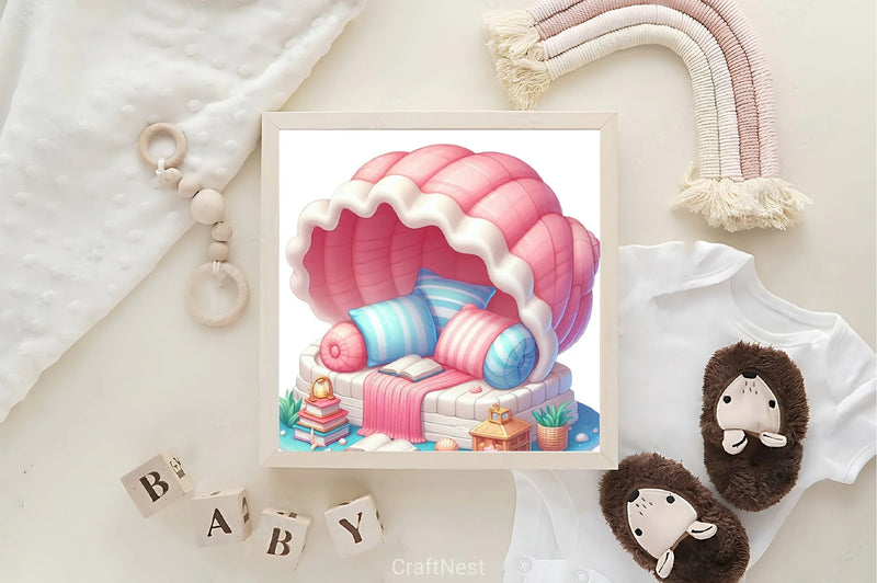 Cozy Seashell Clipart Bundle - CraftNest - Digital Crafting and Art