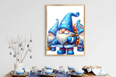 Blue Santa Clipart Bundle - CraftNest - Digital Crafting and Art